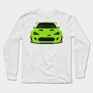 GT86 widebody Lime Long Sleeve T-Shirt